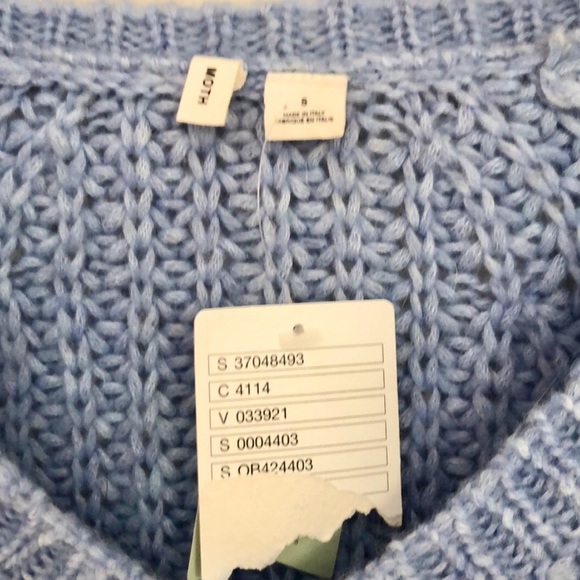 Anthropologie Moth Blue Bell Sleeve Sweater - Picture 7 of 8